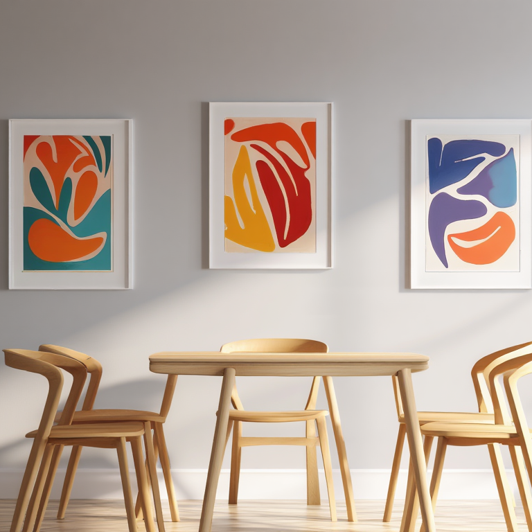 Matisse Trio – Set of 3 Colorful Abstract Prints