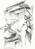 West Africa Vignettes Pl.25 – Elton Fax Poster | Cultural Illustration Art Print