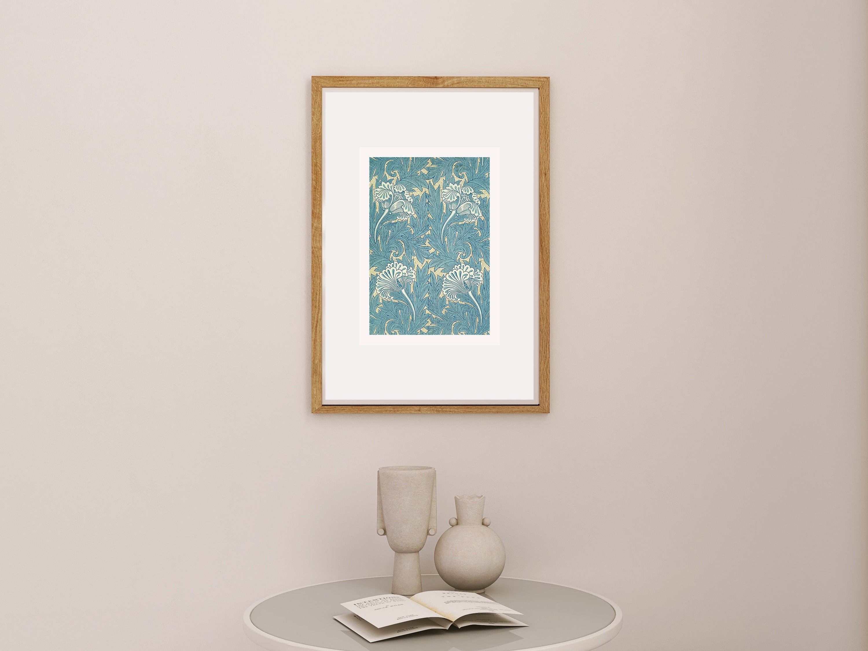 Palm Dreams  Tropical Leaves in Modern Blue Tones