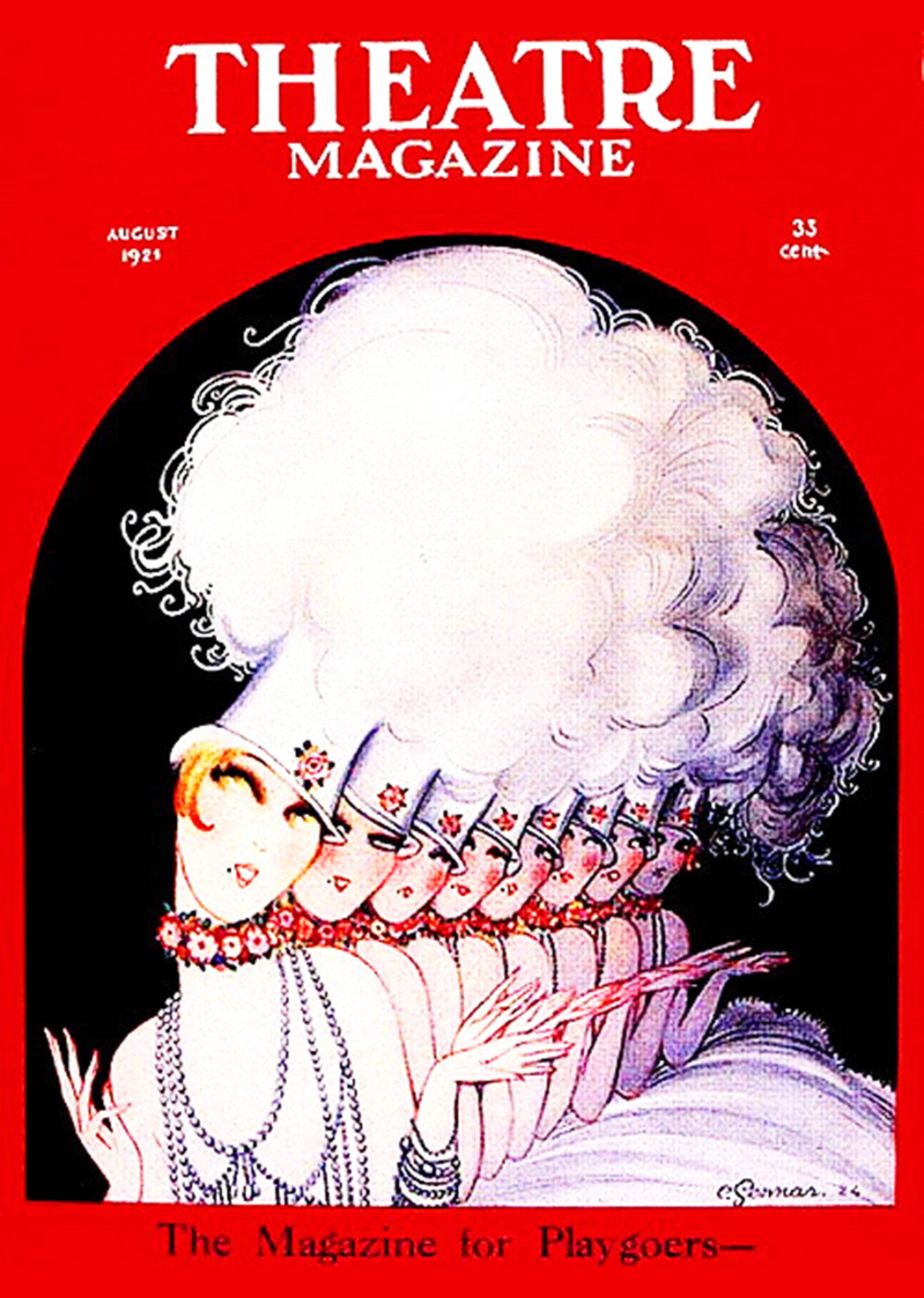 Theatre Magazine August 1921 Cover - Hakyarts
