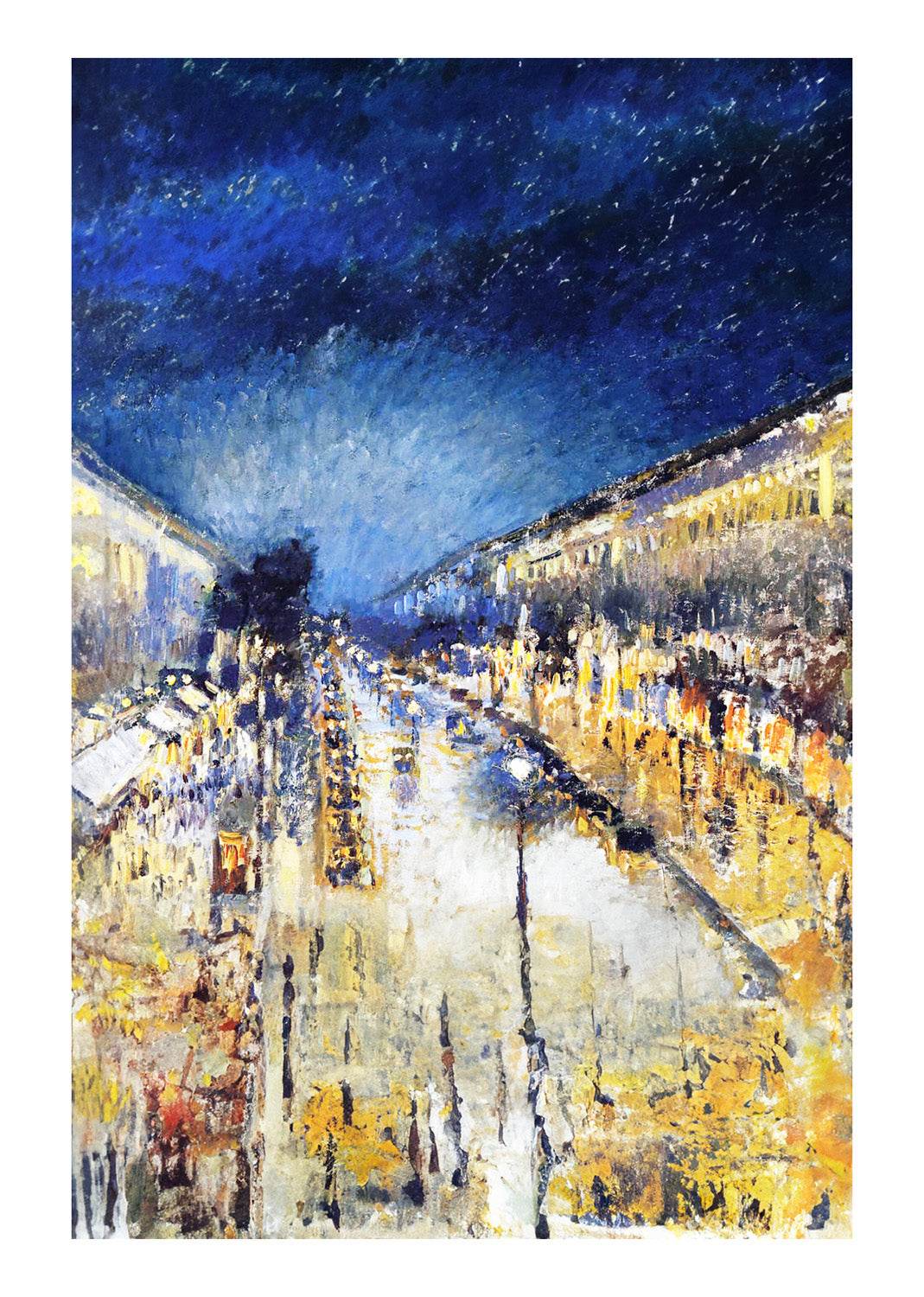 Boulevard Montmartre At Night - Hakyarts