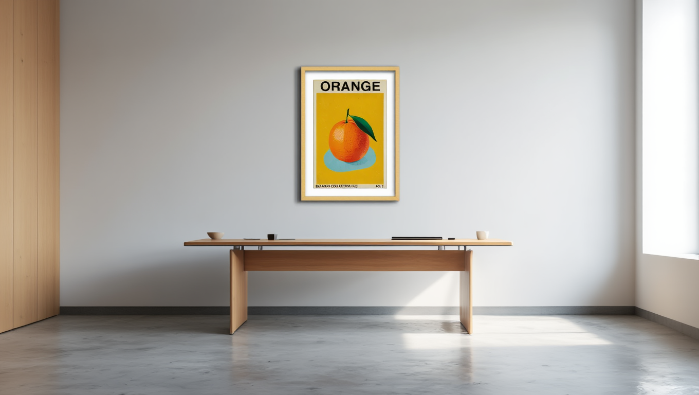 Orange Bauhaus – Vintage Single Print