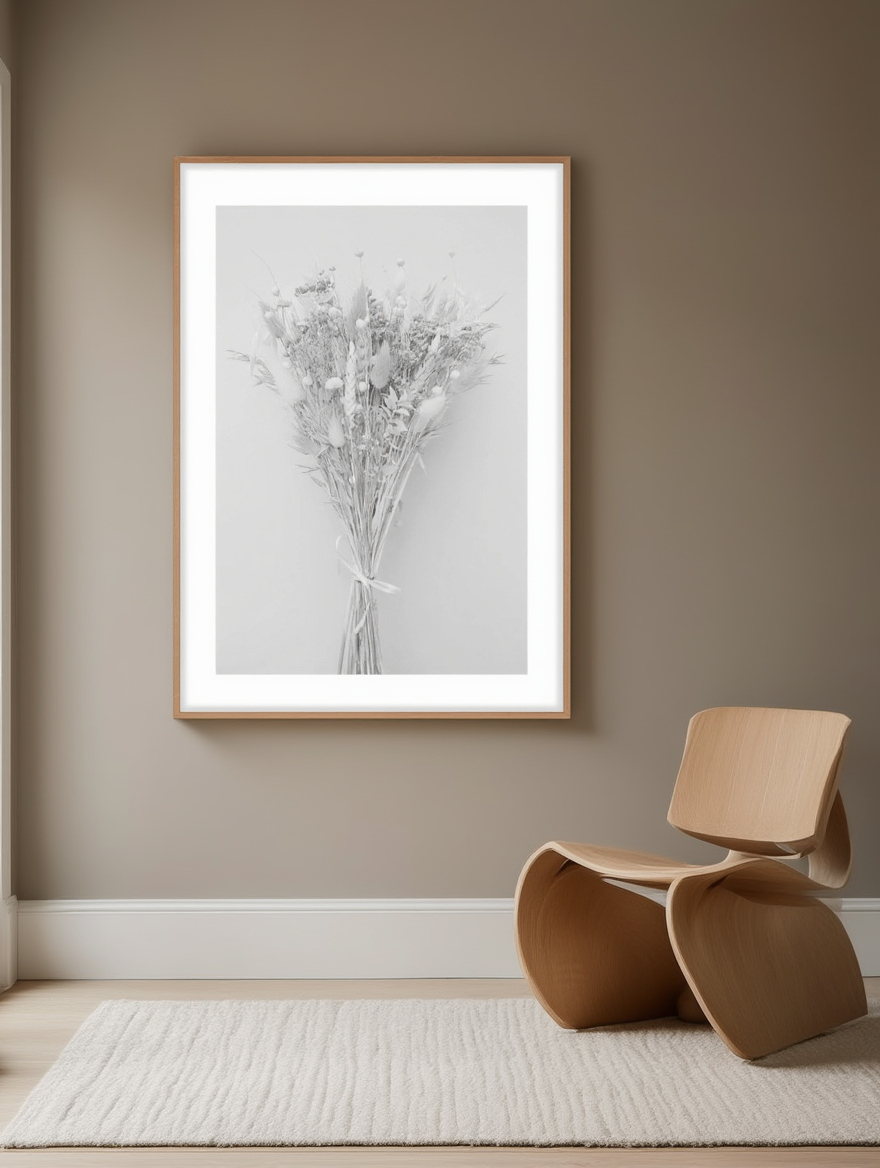 White Bouquet Poster