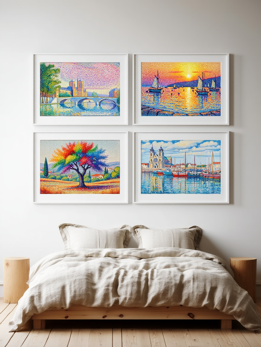 Paul Signac – Pointillist Dreams Quartet 4 Prints Mix & Match