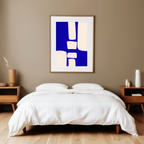 Yves Klein Blue Abstract Art Print – Minimalist Monochrome Wall Art