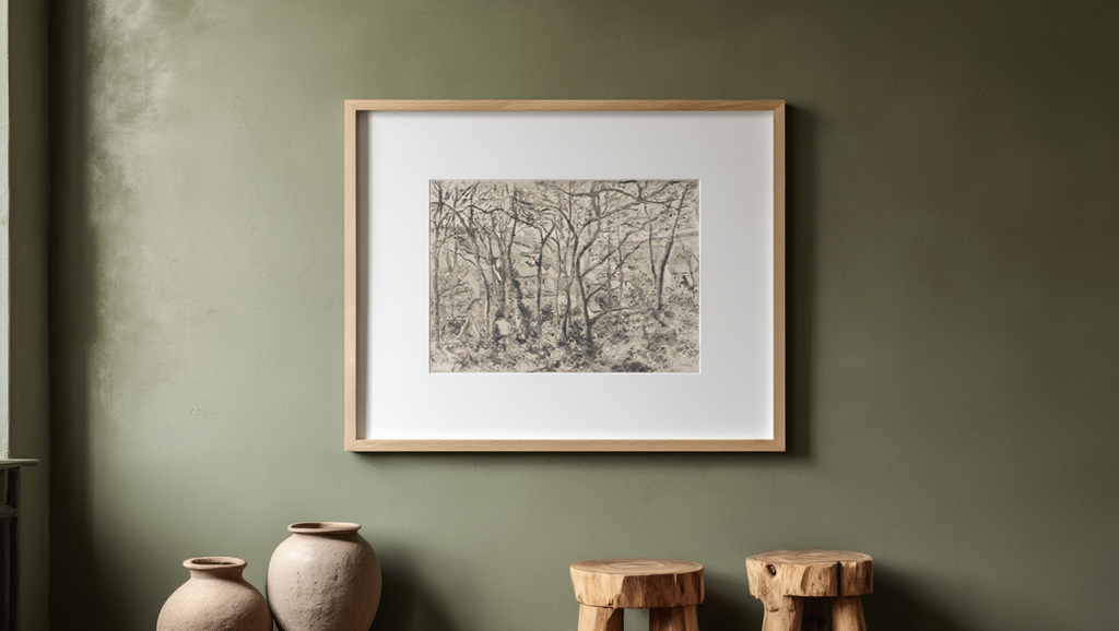 Camille Pissarro - The Woods at L'Hermitage, Pontoise