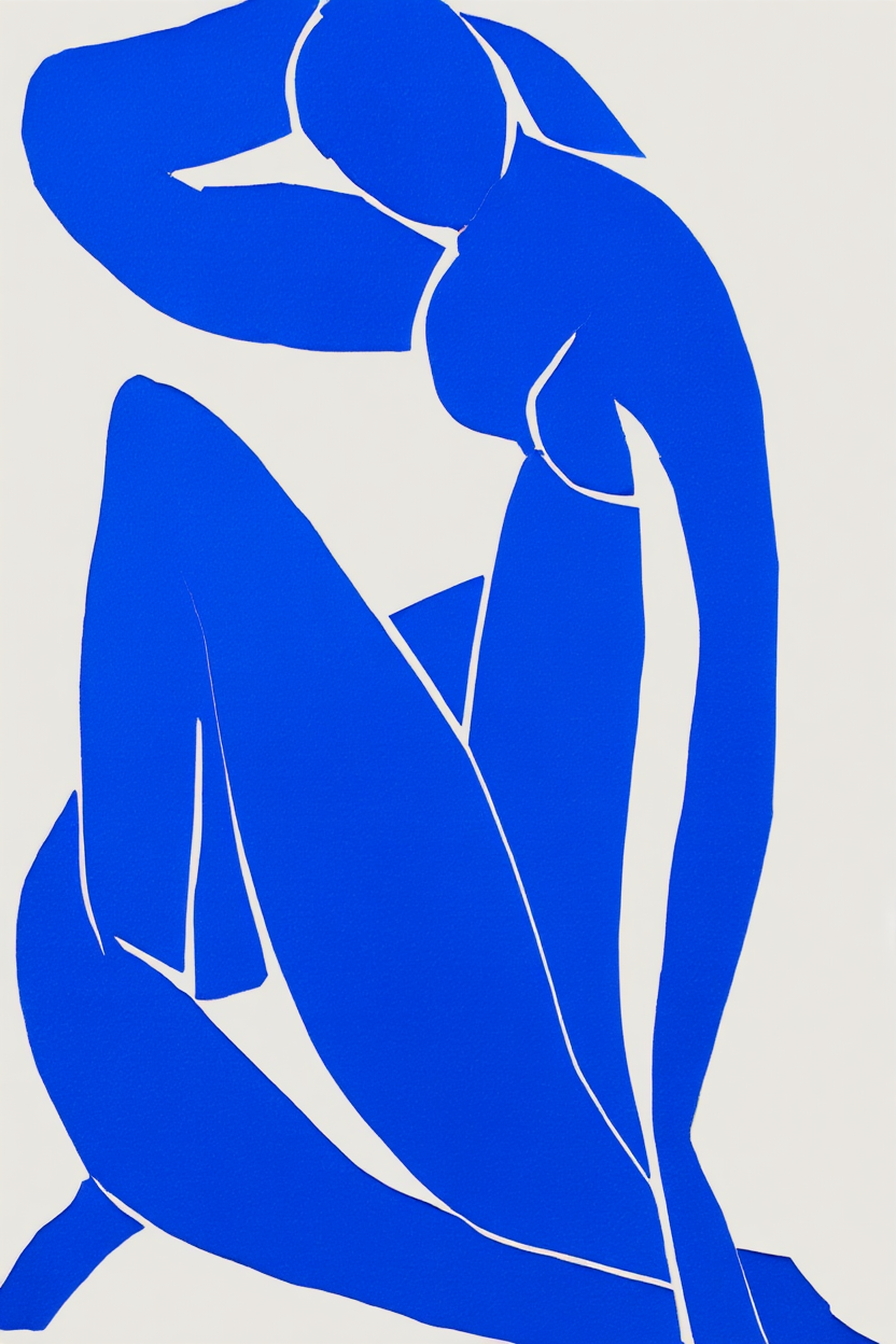 Henri Matisse – Blue Nude II Poster | Modern Art Print for Home Decor