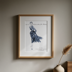 Vintage Pierre Balmain Illustration Poster – René Gruau Artwork