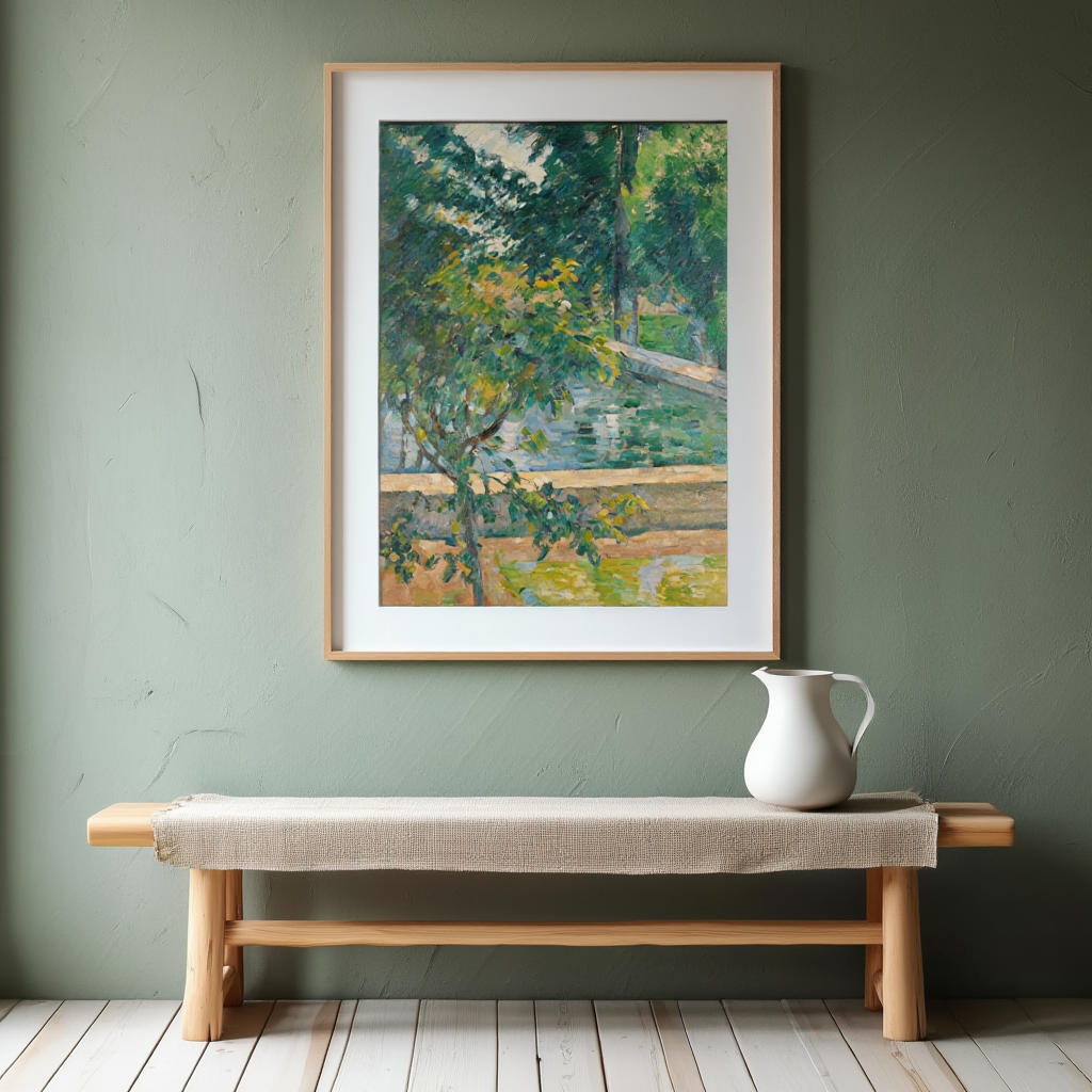 Paul Cézanne - Le bassin du Jas de Bouffan