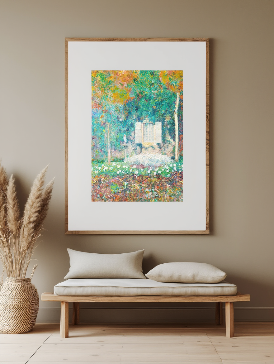 La Fenêtre De La Cuisine Sur Le Jardin À Marquayrol