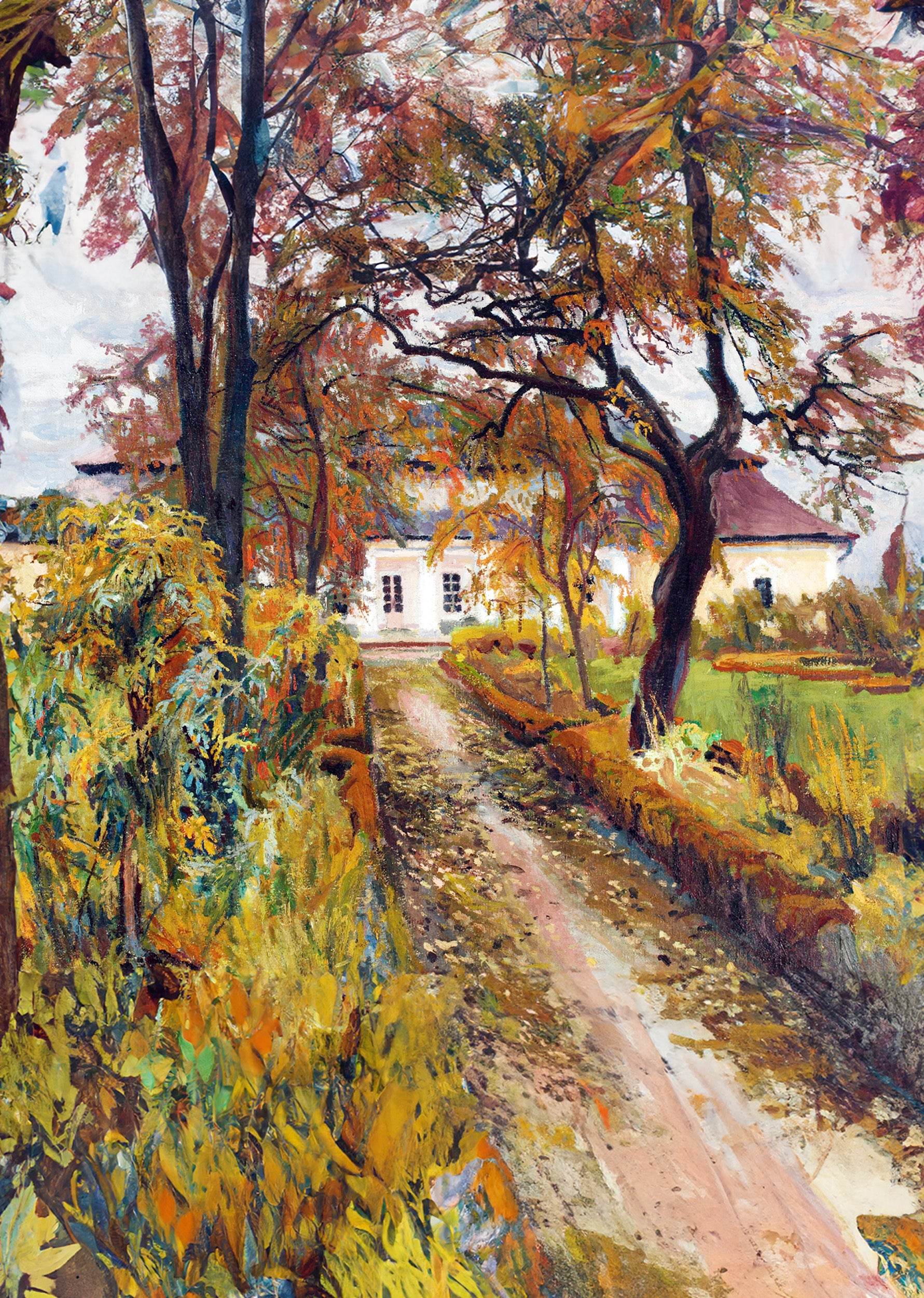 Manor House In Autumn - Hakyarts