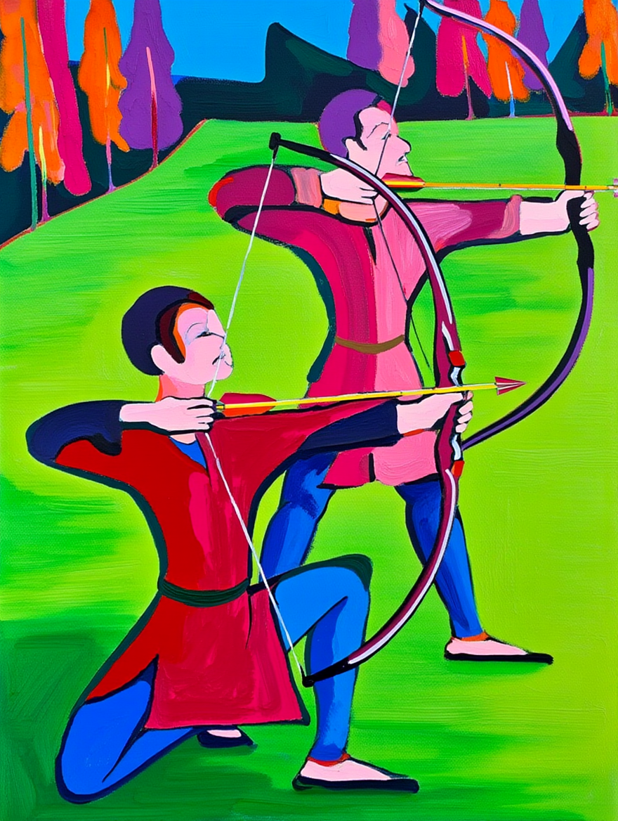 Kirchner Mix and Match 4 Prints — Expressionist Forest Figures