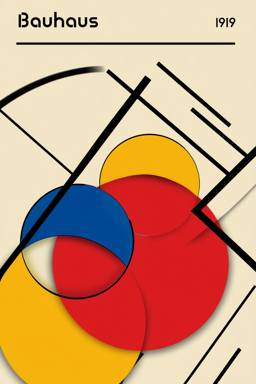 Bauhaus Lines – Geometry & Balance in Motion