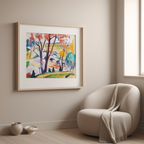 Landscape: Bridge, Huntingdon Valley by Henry Lyman Saÿen – American Impressionist Art Print - Hakyarts