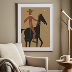 Illustrated Cowboy – Art Print