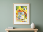 St Germain in Tunis by August Macke – Expressionist Art Print