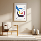 Construction Dynamique, Pénétration De Spirales Et Diagonales – Sophie Taeuber-Arp (1942) | Abstract Geometric Art Print