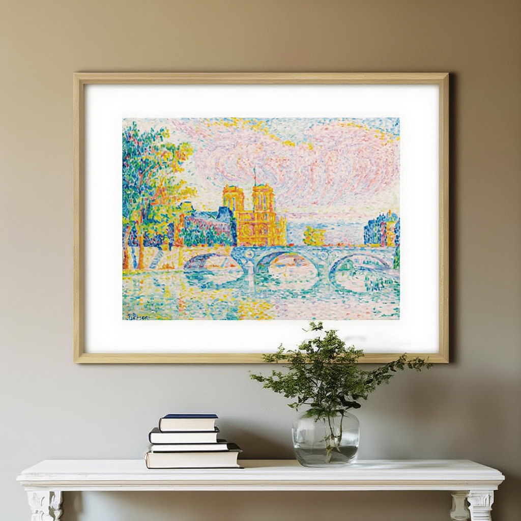 Paul Signac - La Cité 'Paris' Poster | Pointillist Art Print