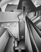 Backyard Skandiabio Stockholm – Torsten Jovinge | Modernist Urban Art Print
