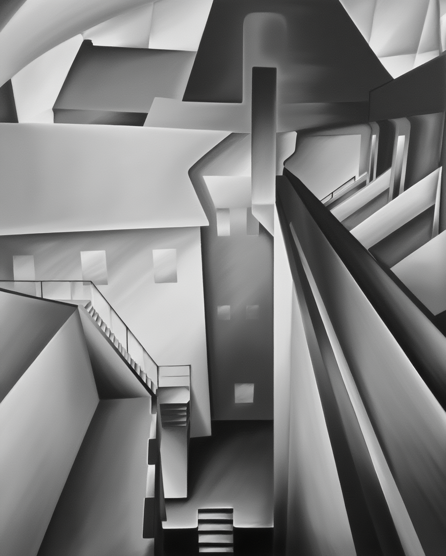 Backyard Skandiabio Stockholm – Torsten Jovinge | Modernist Urban Art Print