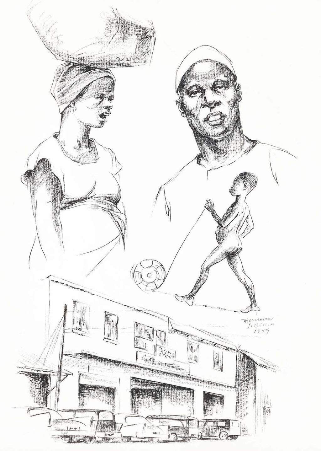 Elton Fax - West Africa Vignettes Pl.30 - Hakyarts