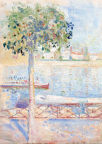 Set of 2 Hand Me Flowers + The Seine at Saint-Cloud by Edvard Munch | Contemporary Floral & Classic Art Prints