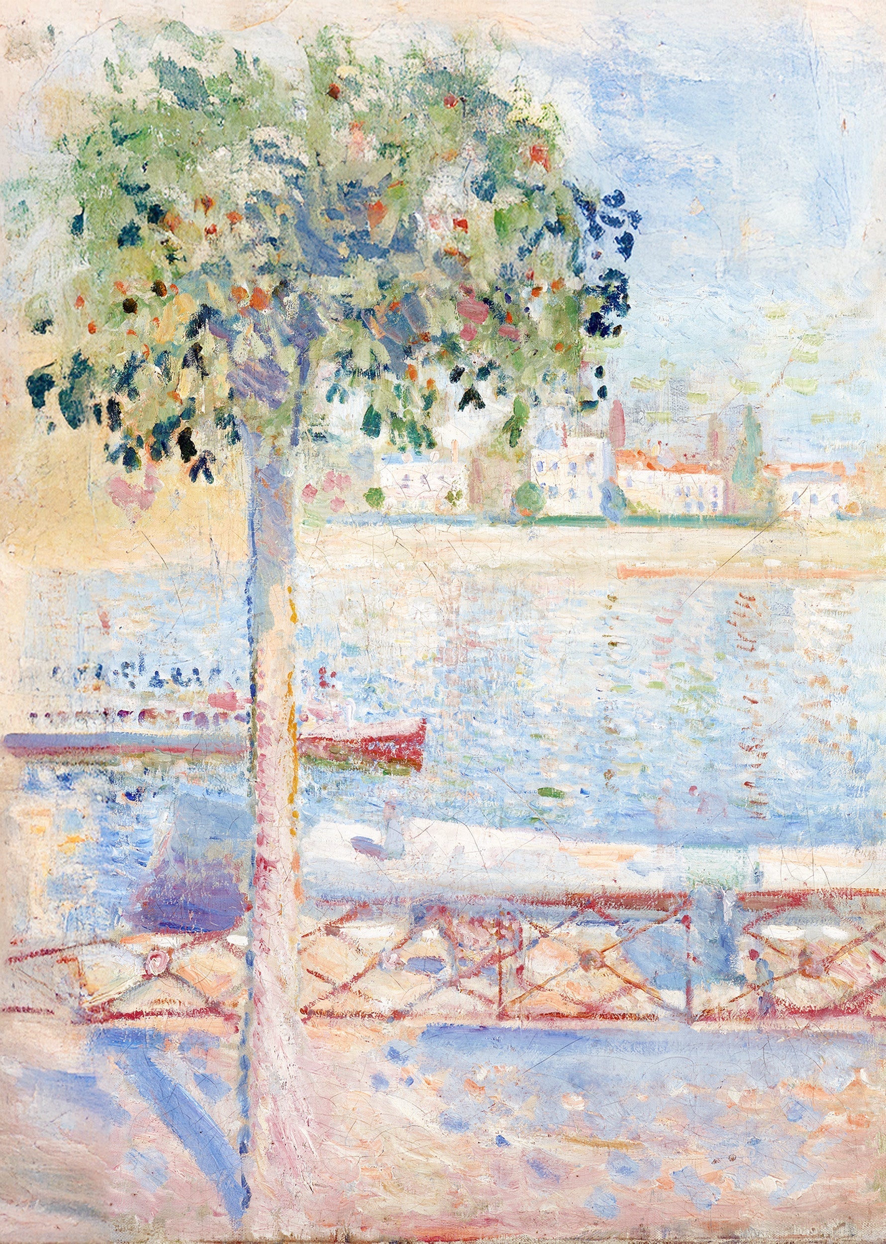 Set of 2 Hand Me Flowers + The Seine at Saint-Cloud by Edvard Munch | Contemporary Floral & Classic Art Prints