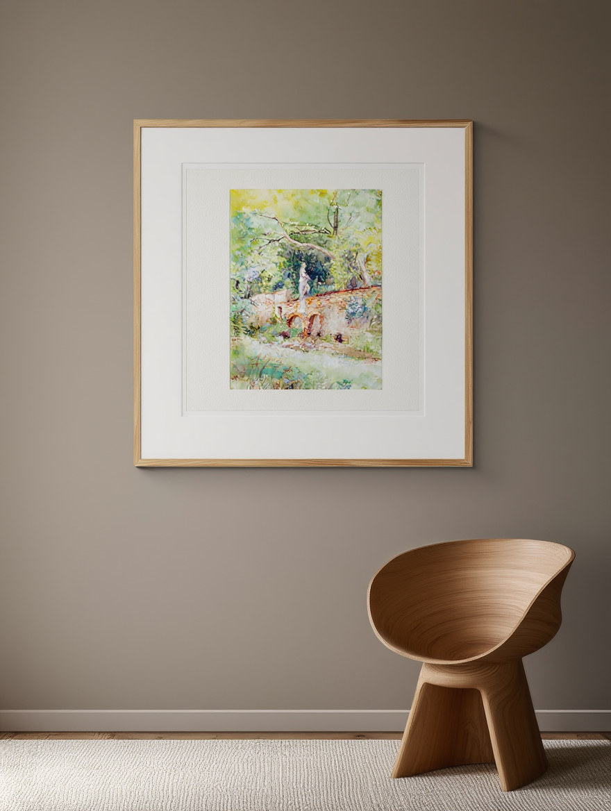 Blick aus dem Atelier Klagbaumgasse Wien – Marie Egner (1890) | Impressionist Interior Art Print