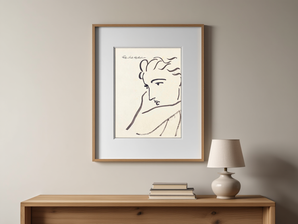 Profil de Femme – Henri Matisse Poster – Modernist Wall Art Print