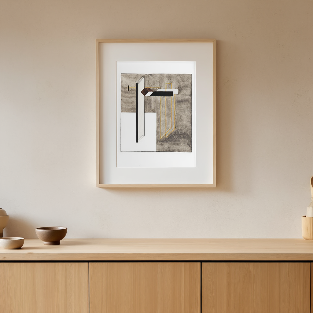 El Lissitzky – Study for Proun 4B, 1920 - Hakyarts
