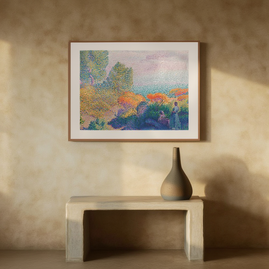 Henri-Edmond Cross - To kvinder ved kysten Plakat | HakyArts