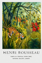 Botanical Reverie – Henri Rousseau Wall Art - Hakyarts