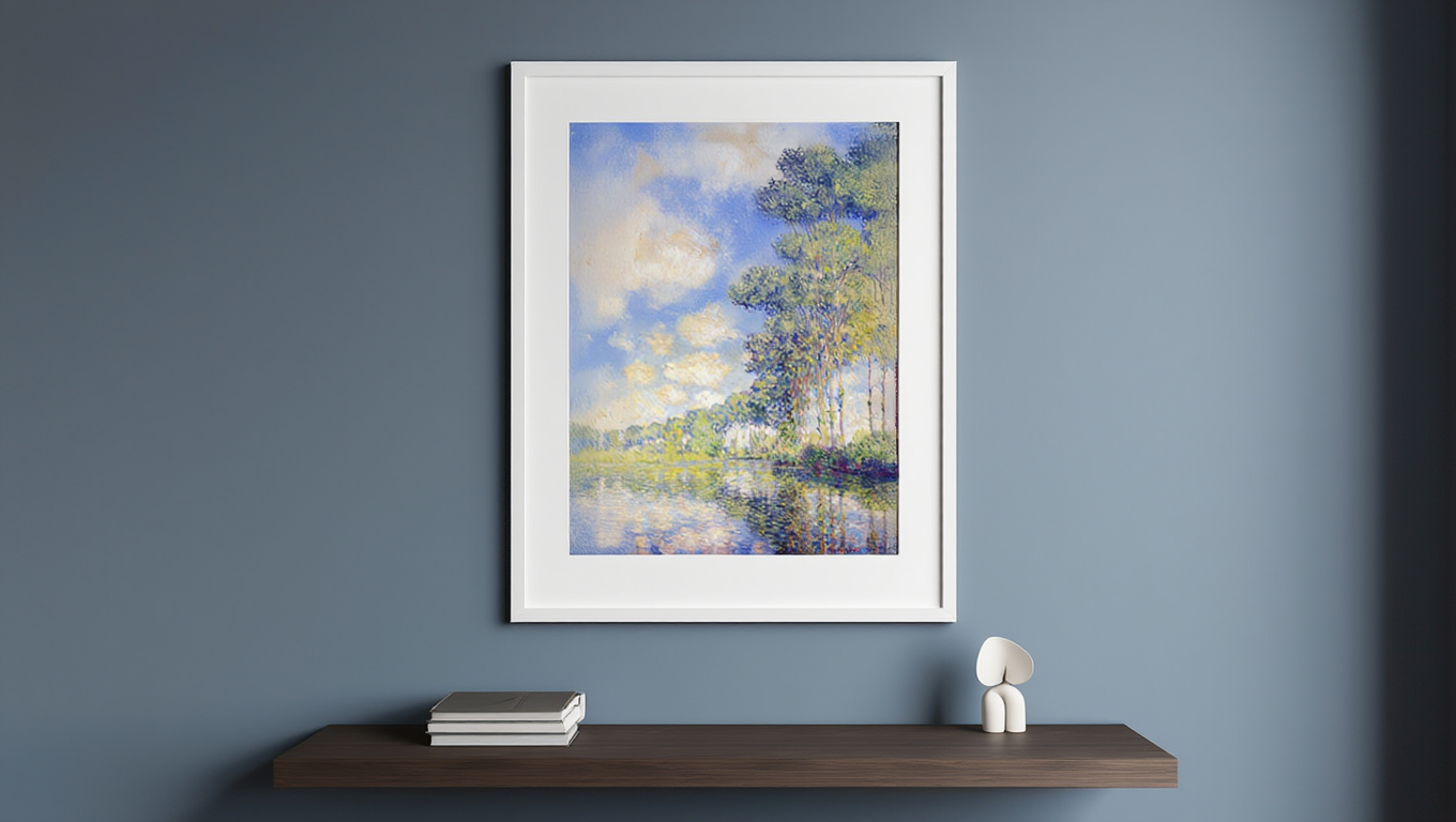 Claude Monet – Poplars on the Epte | Iconic Impressionist Landscape Art Print