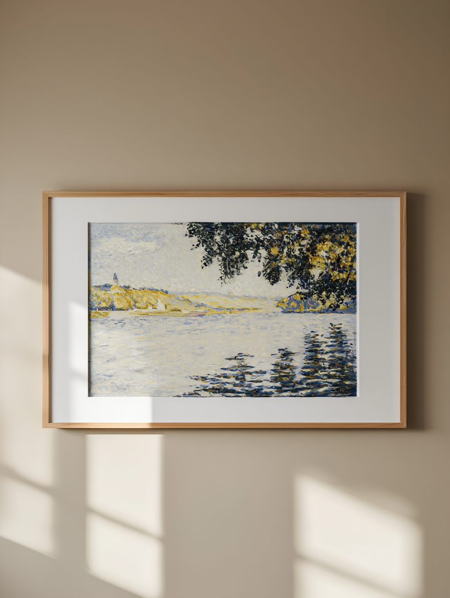 Paul Signac - View of the Seine at Herblay