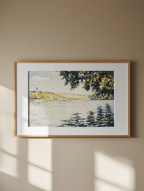 View of the Seine at Herblay – Paul Signac Poster | Neo-Impressionist Landscape Art Print
