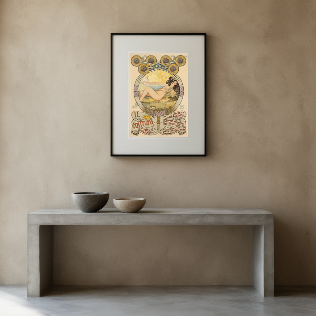 II Mattino Poster – Vintage Italian Art Print - Hakyarts