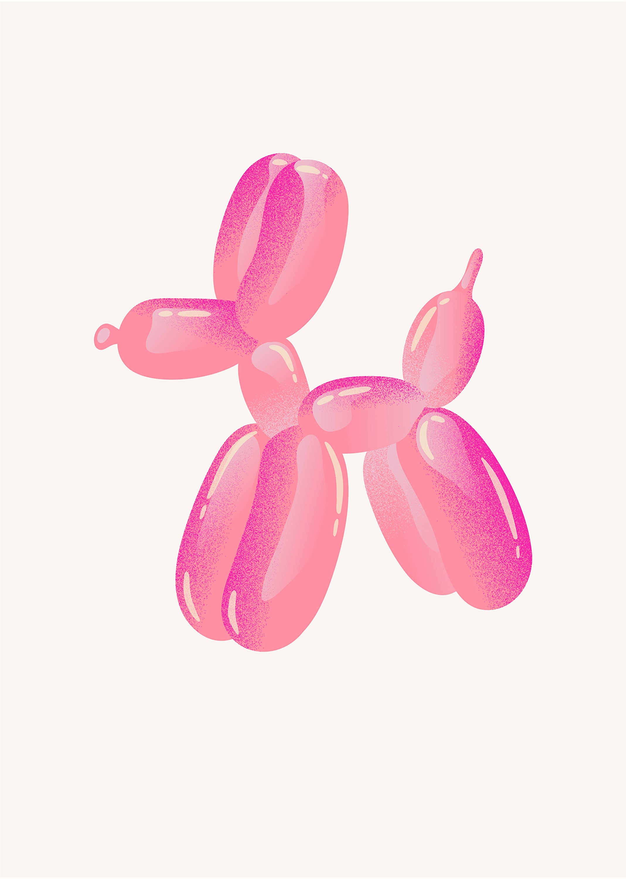 Pop Joy – Balloon Dog Sculpture Poster