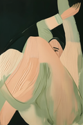 Golden Posture – Figurative Art Print - Hakyarts