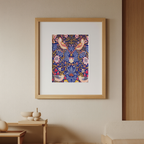 William Morris – Strawberry Thief – Iconic Arts and Crafts Movement Art Print - Hakyarts