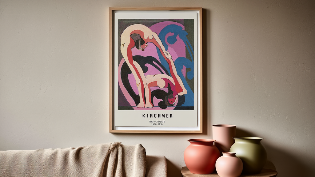 Ernst Ludwig Kirchner - Two Acrobats Poster