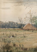 Autumn Landscape with Large Haystack - Hakyarts