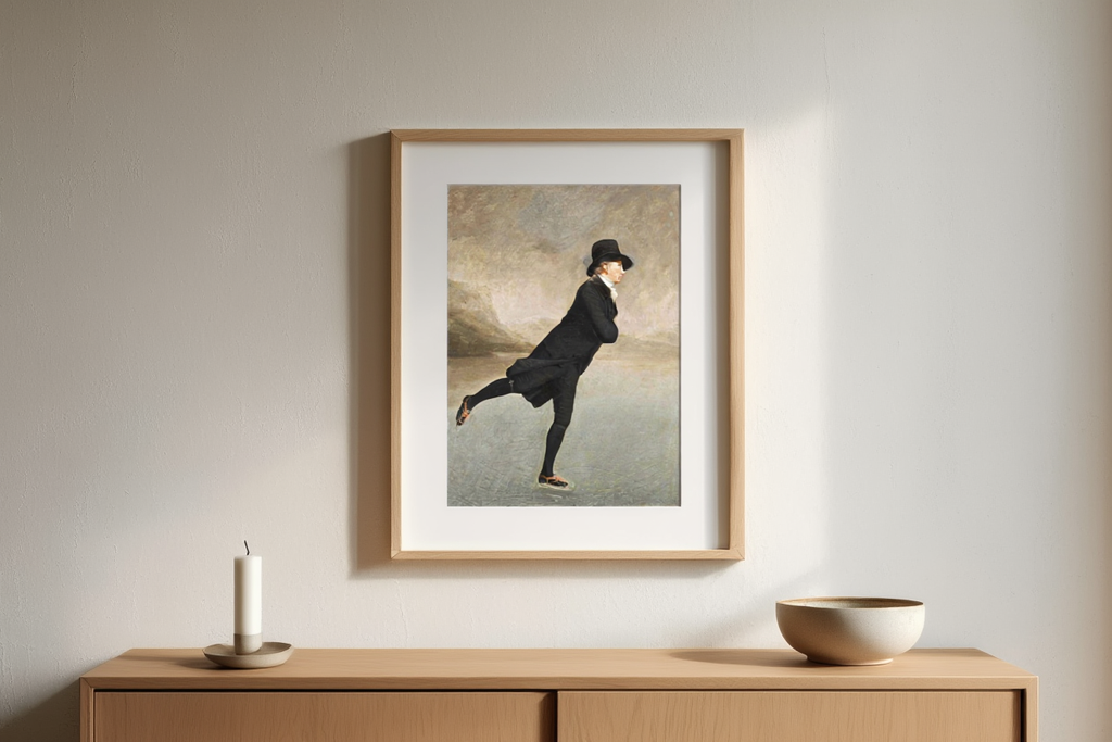 Henry Raeburn – The Skating Minister, 1795 – Classic Scottish Portrait Art Print | Historical Wall Decor