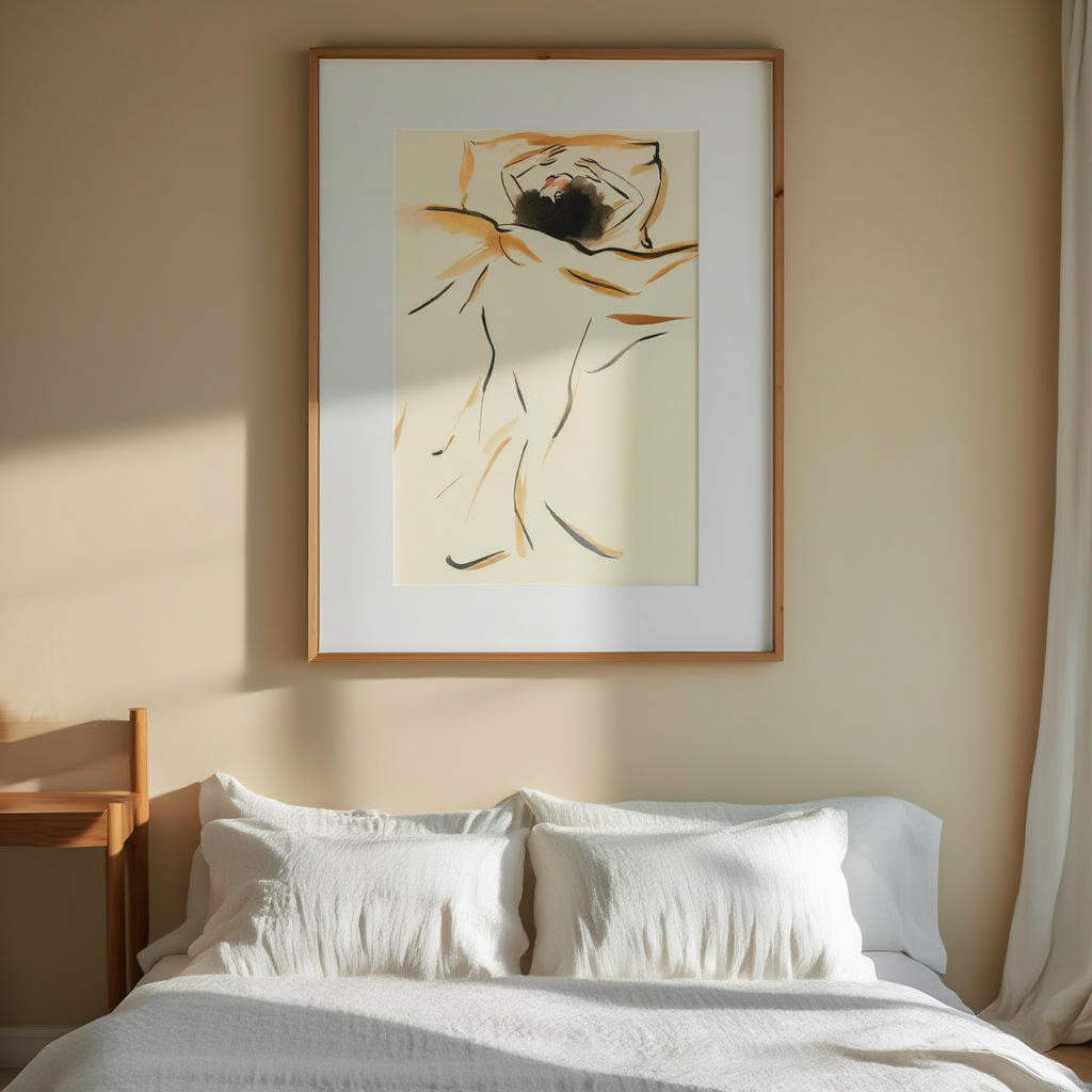 Sleeping Beauty – Dreamlike Figurative Art Print - Hakyarts