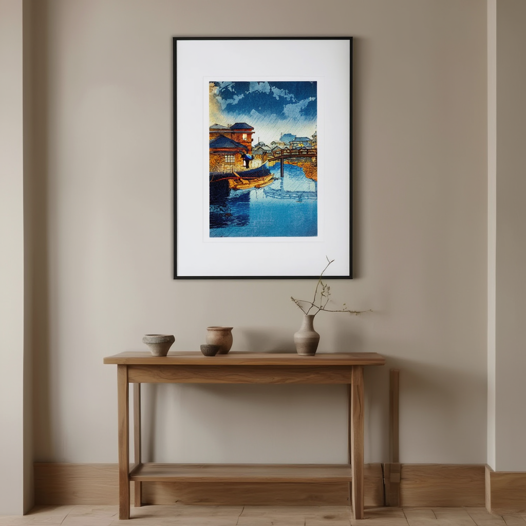 Shinagawa by Hasui Kawase