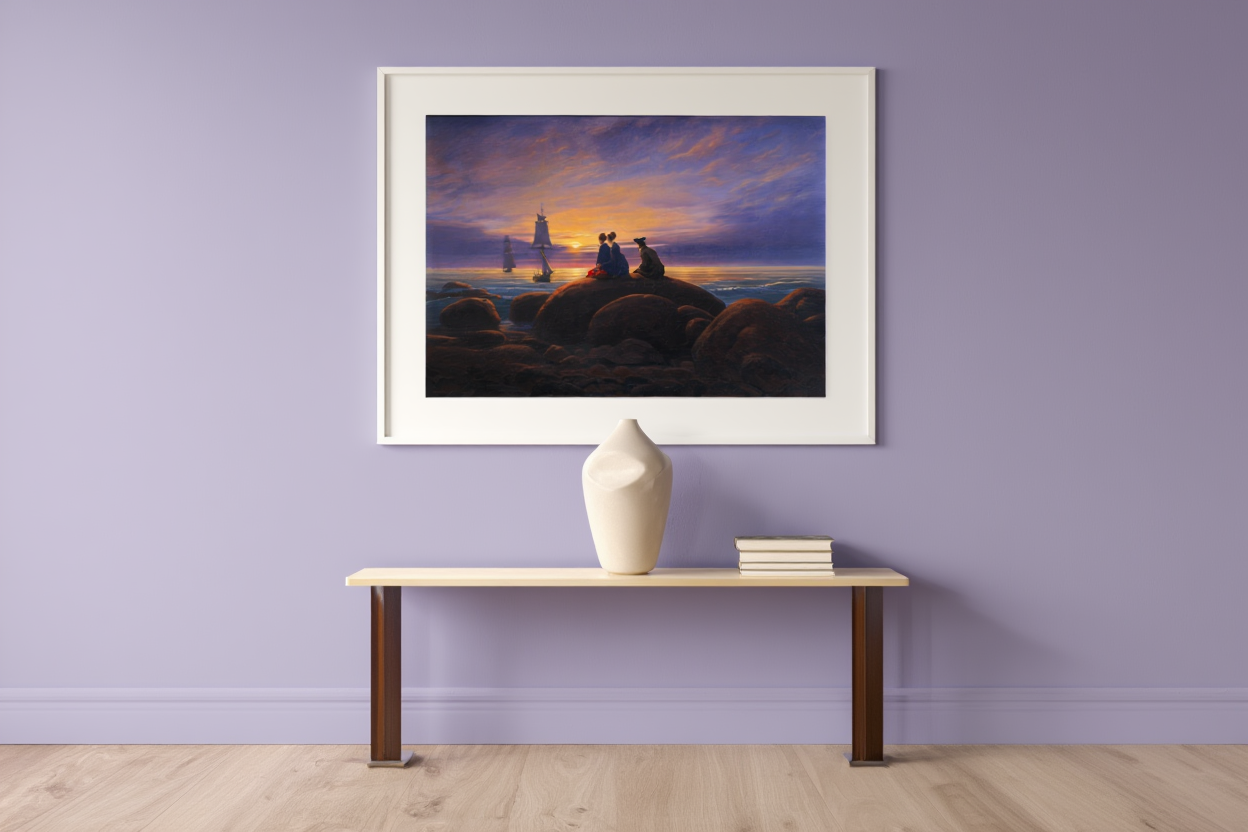 Caspar David Friedrich - Moonrise over the Sea