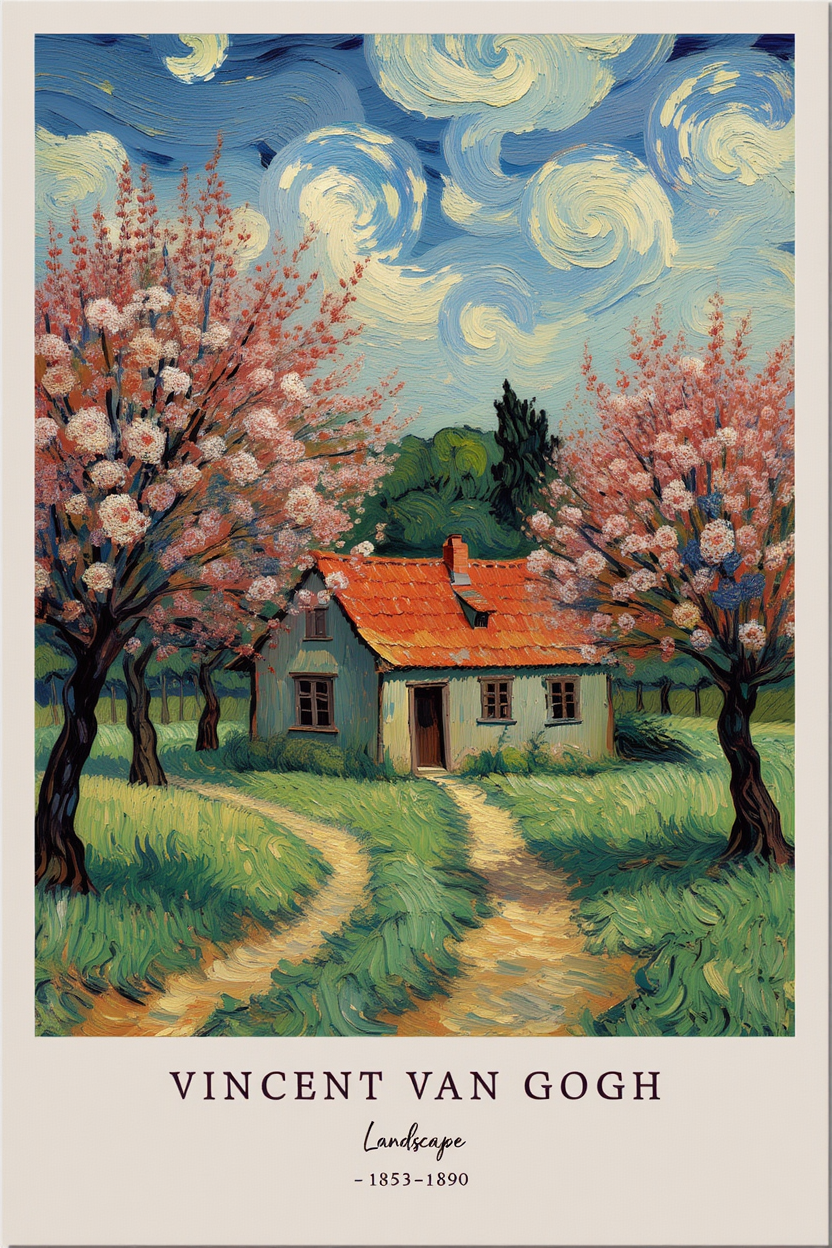 4-Piece Vincent Van Gogh Gallery Set – Timeless Art Prints