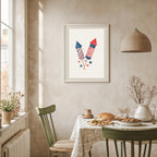 Whimsical Cozy Room Illustration Print