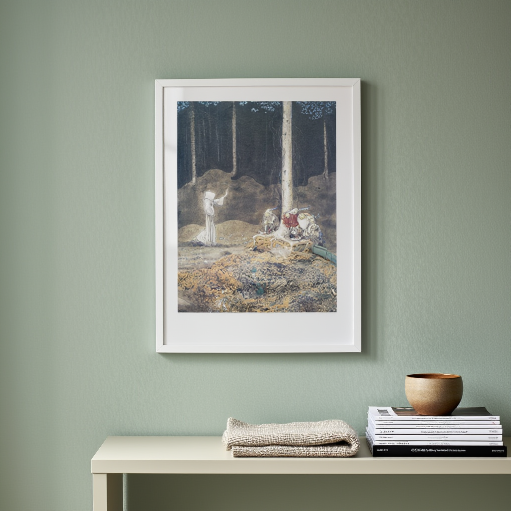 Two Trolls – John Bauer (1909) | Scandinavian Folklore Art Print