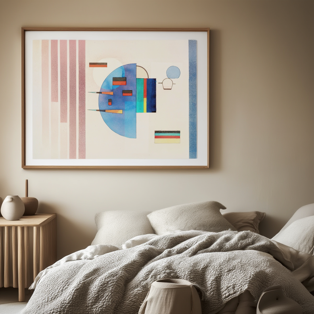 Calmed by Wassily Kandinsky – Abstract Modern Art Print