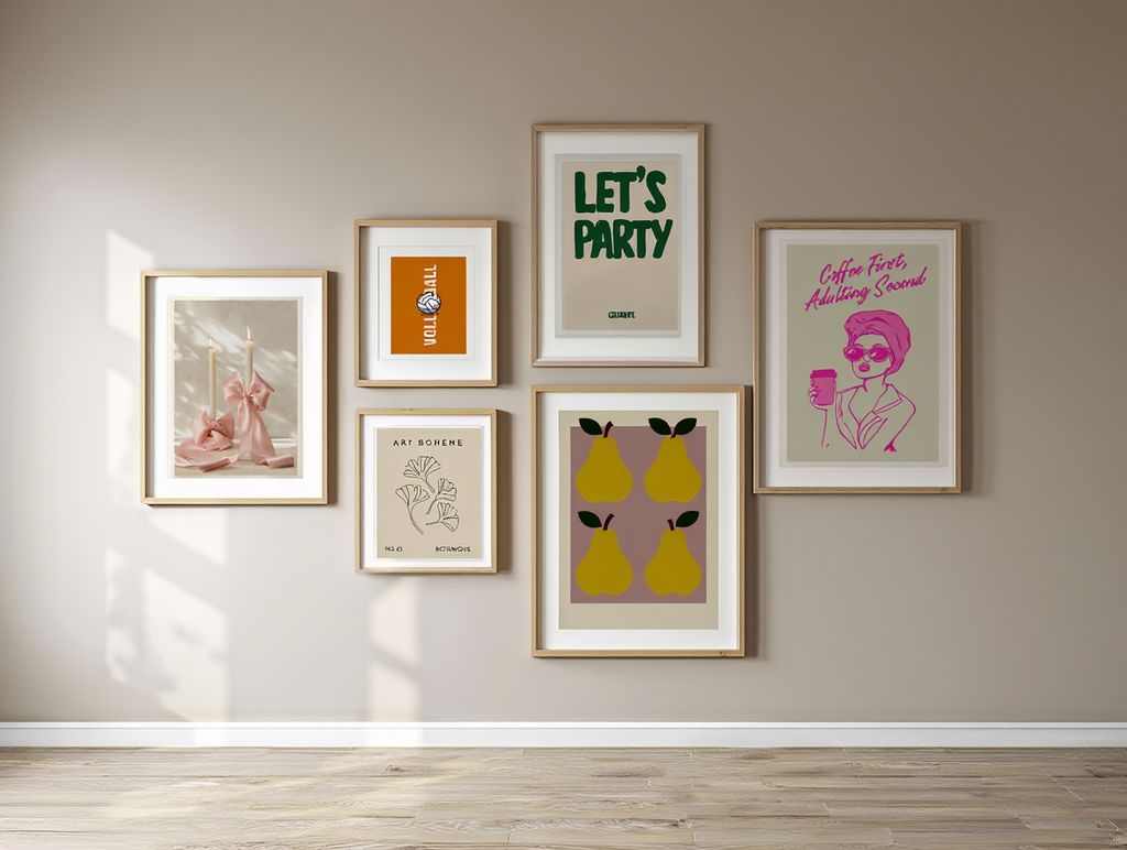 Modern Neutral Wall Art – 6 Minimalist Prints for Home & Office